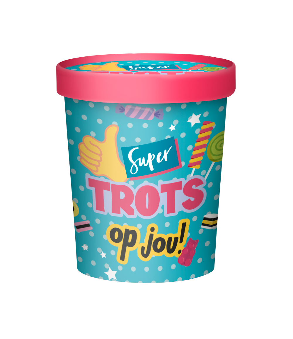 Candy Bucket Trots op jou | Snoepemmer Cadeau