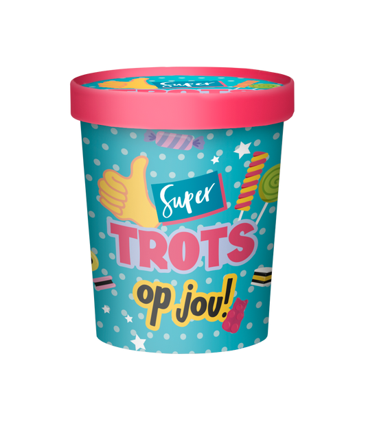 Candy Bucket Trots op jou | Snoepemmer Cadeau