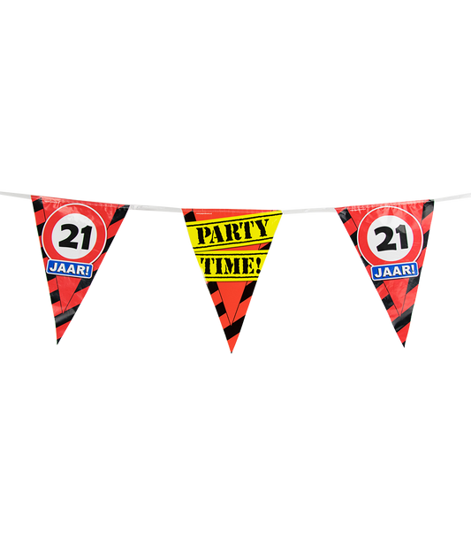Party vlag 21 jaar