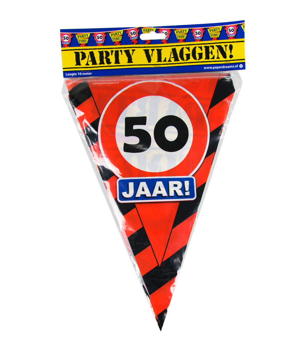 Party vlag 50 jaar
