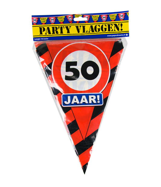 Party vlag 50 jaar
