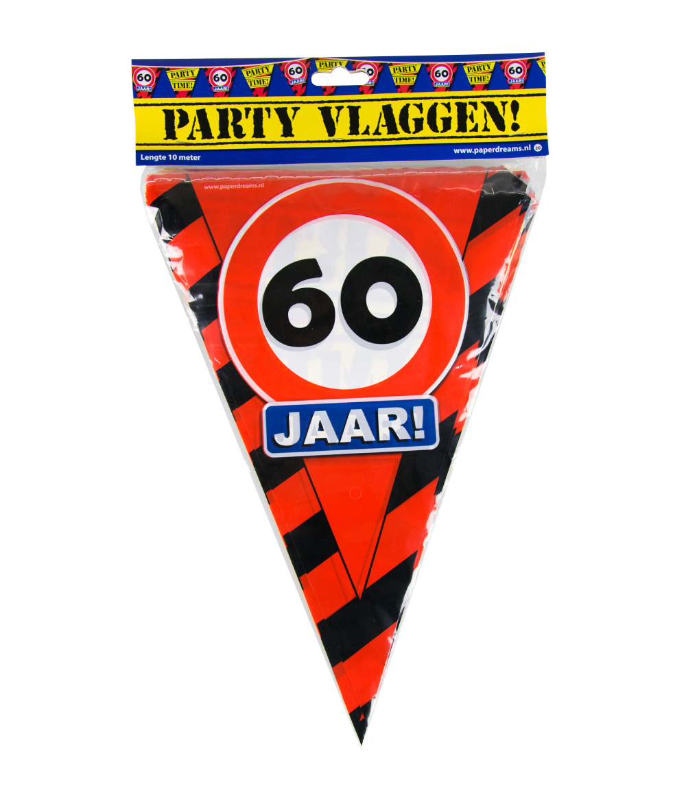 Party vlag 60 jaar