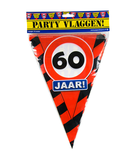 Party vlag 60 jaar