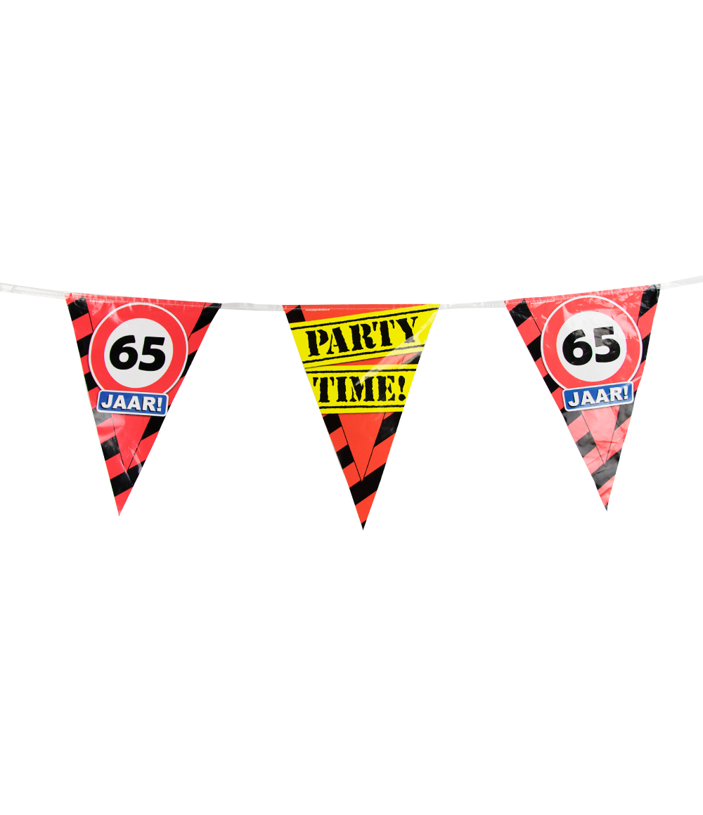 Party vlag 65 jaar