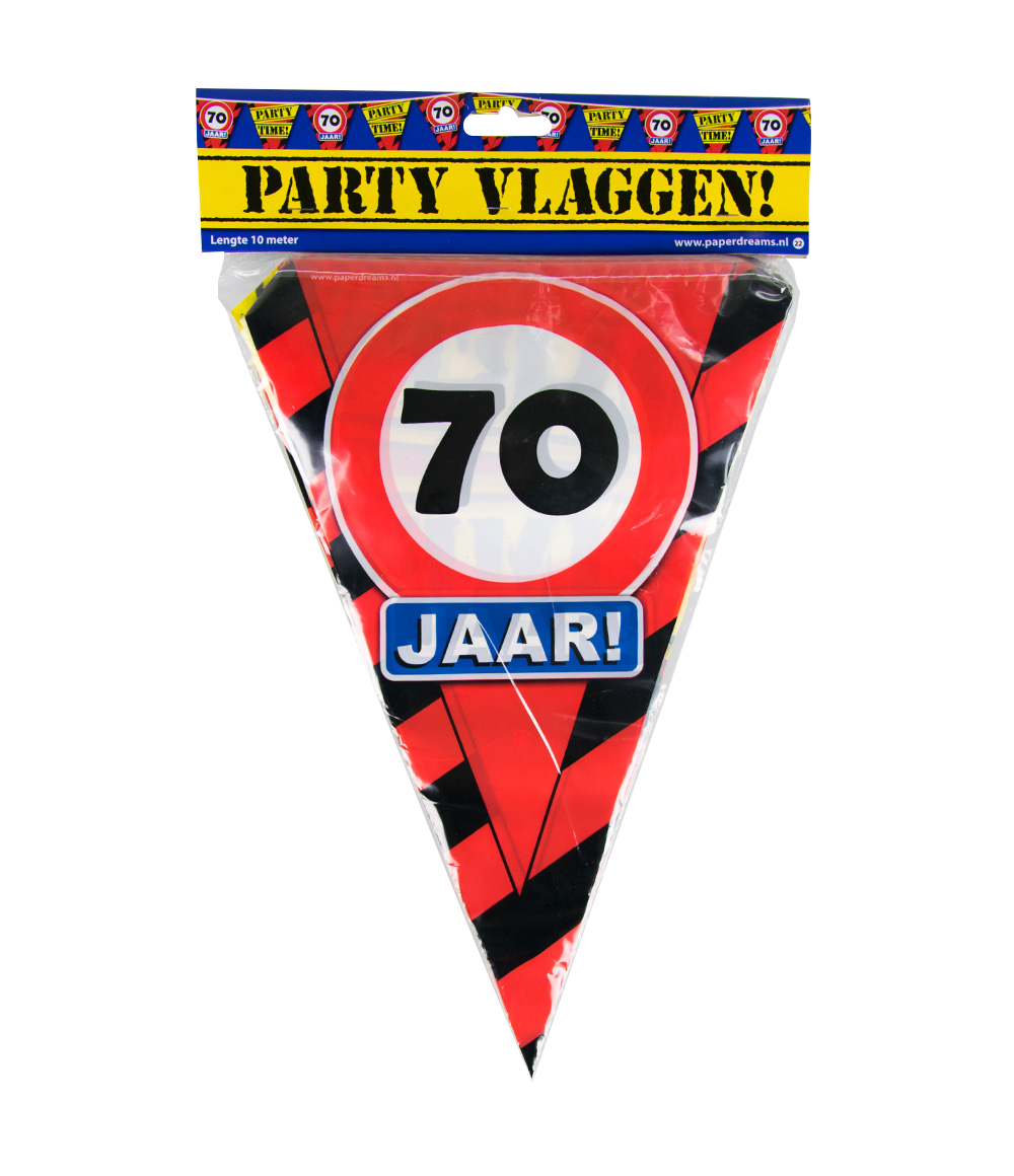 Party vlag 70 jaar