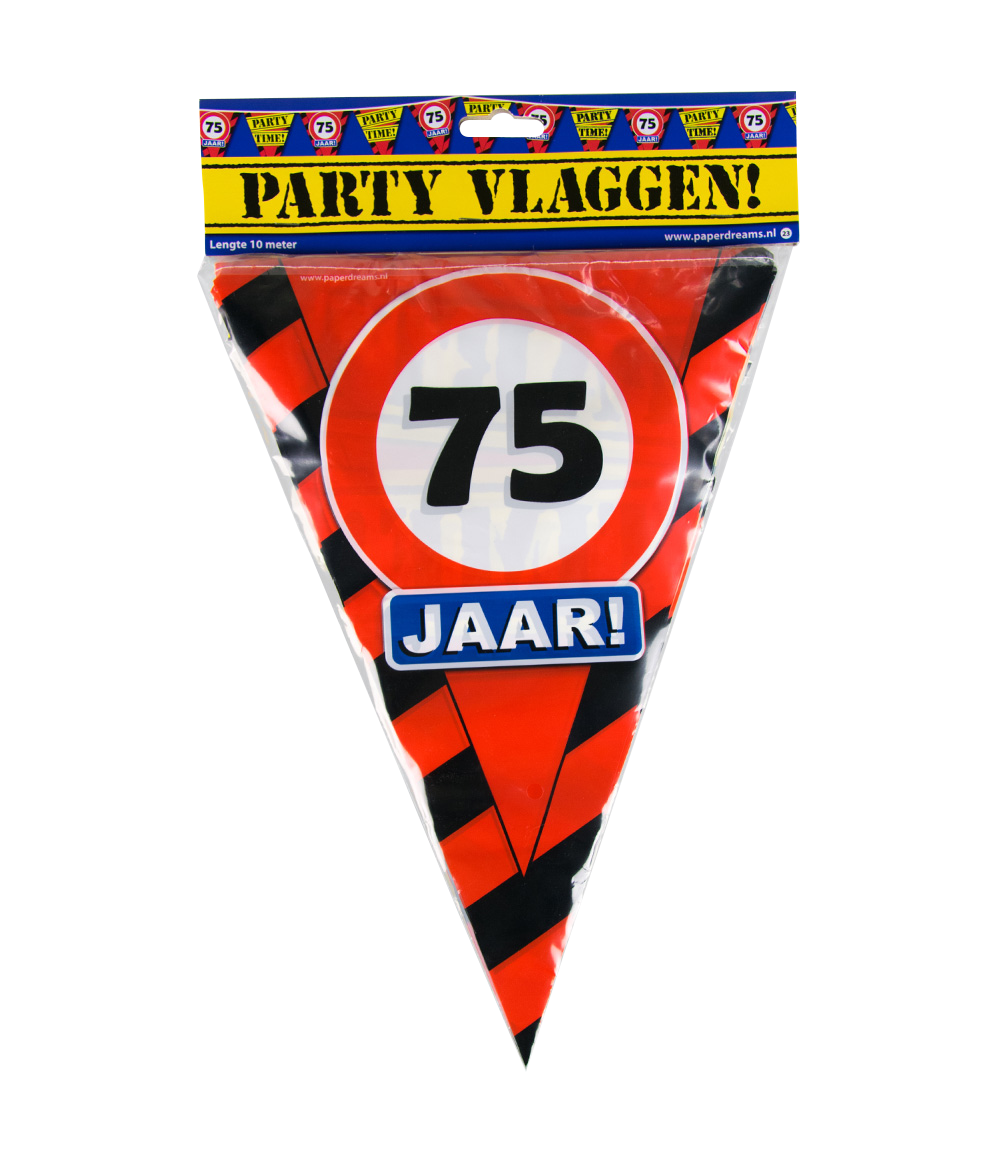 Party vlag 75 jaar