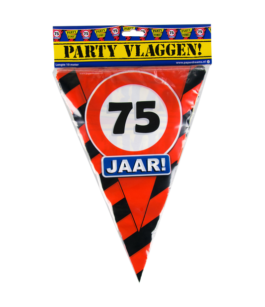 Party vlag 75 jaar