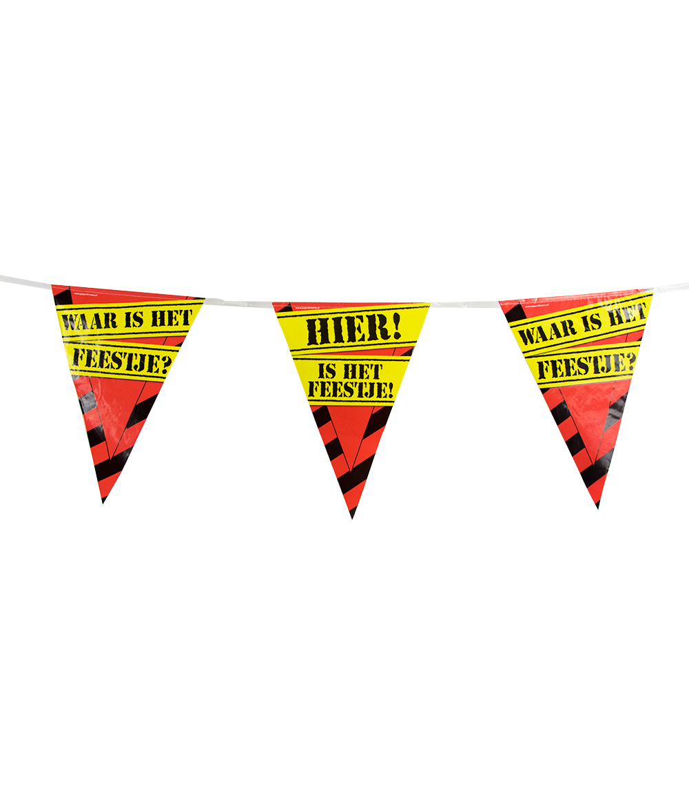 Party vlag Waar is het feestje