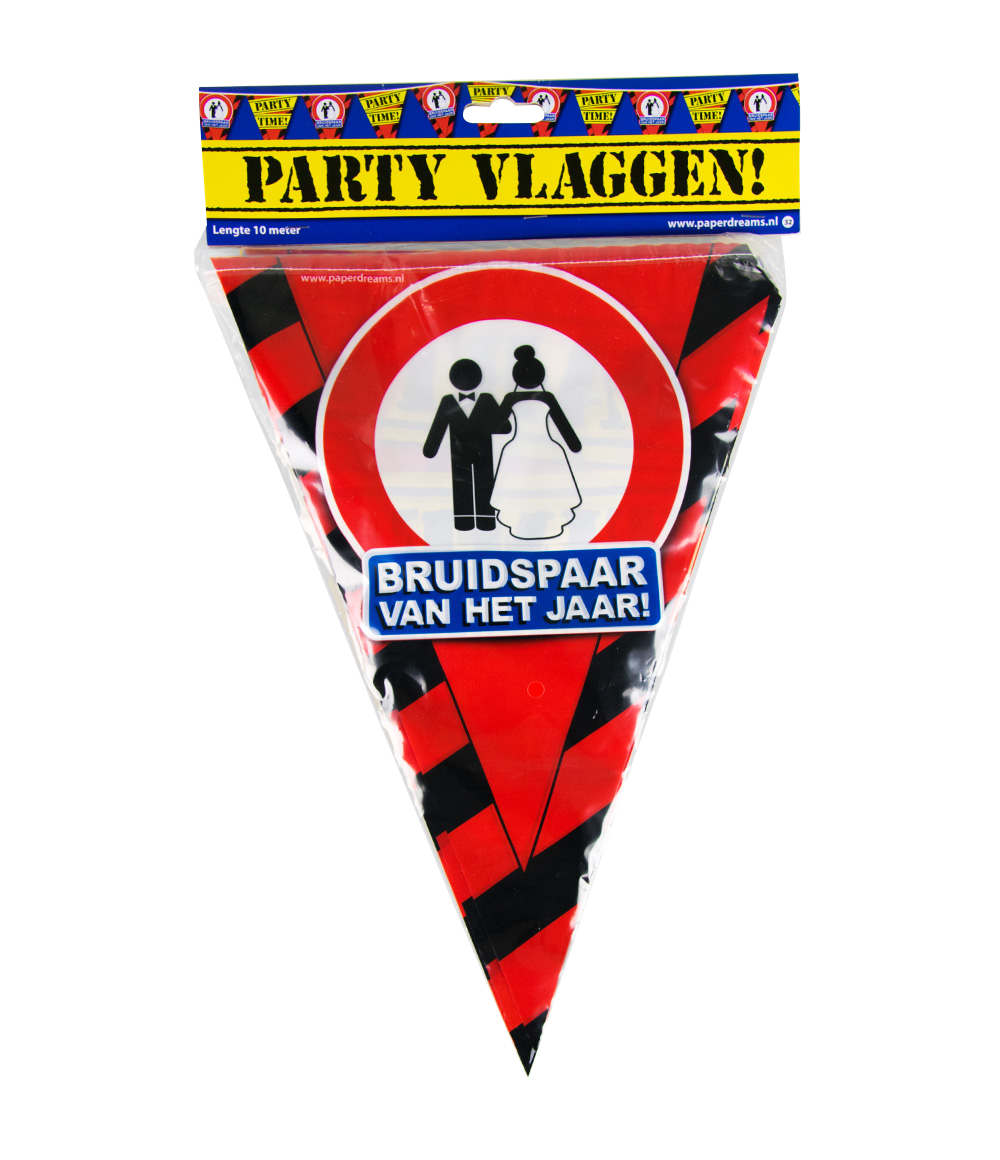 Party vlag Bruidspaar van het jaar