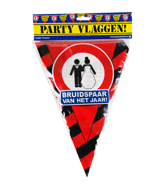 Party vlag Bruidspaar van het jaar