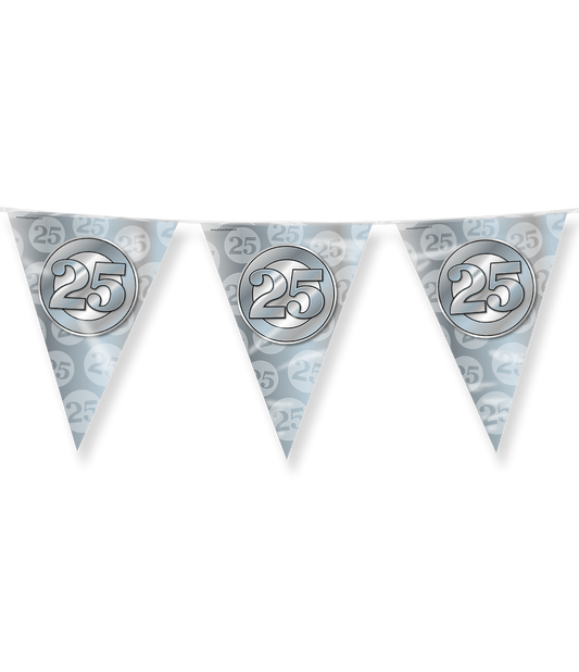 Party vlag 25 jaar huwelijk