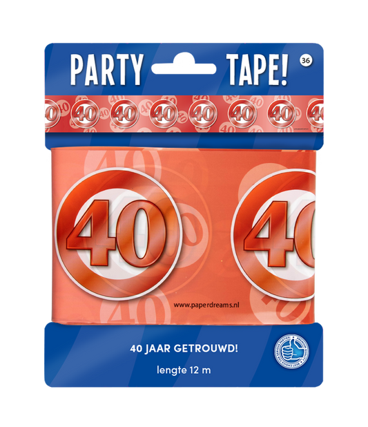 Party afzetlint 40 jaar huwelijk