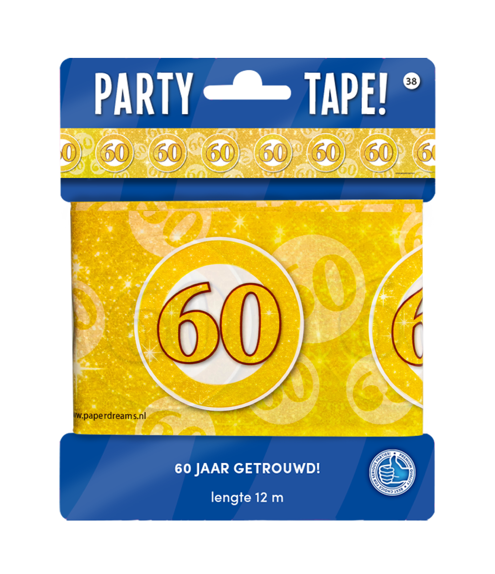 Party afzetlint 60 jaar getrouwd
