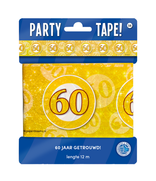 Party afzetlint 60 jaar getrouwd