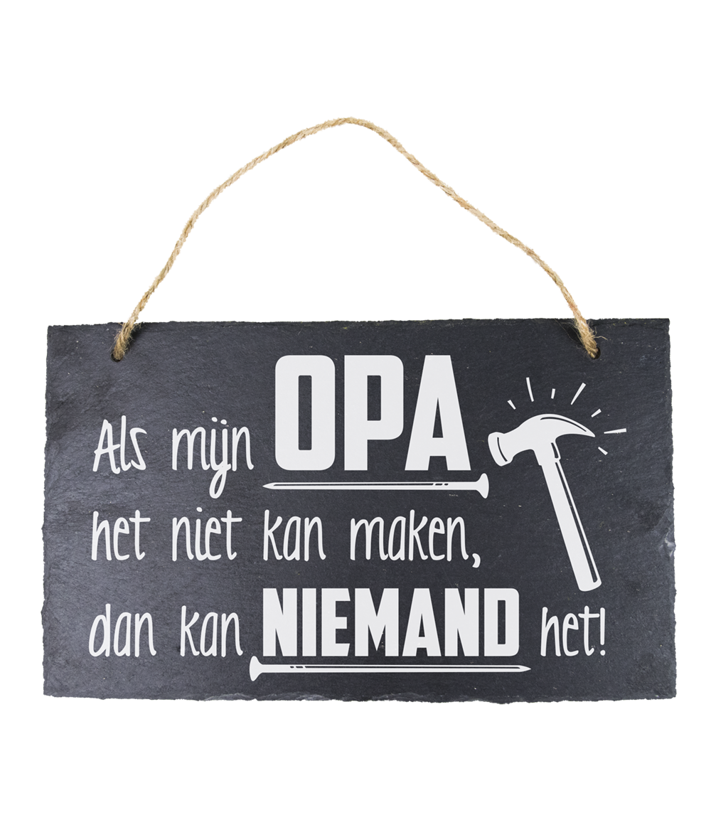 05 Leisteen bord Opa