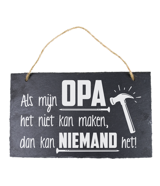 05 Leisteen bord Opa