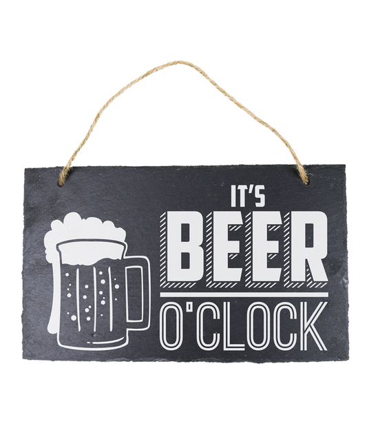 11 Leisteen bord Beer O'Clock