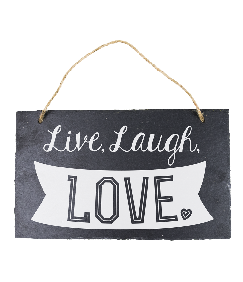 23 Leisteen bord Live Laugh Love