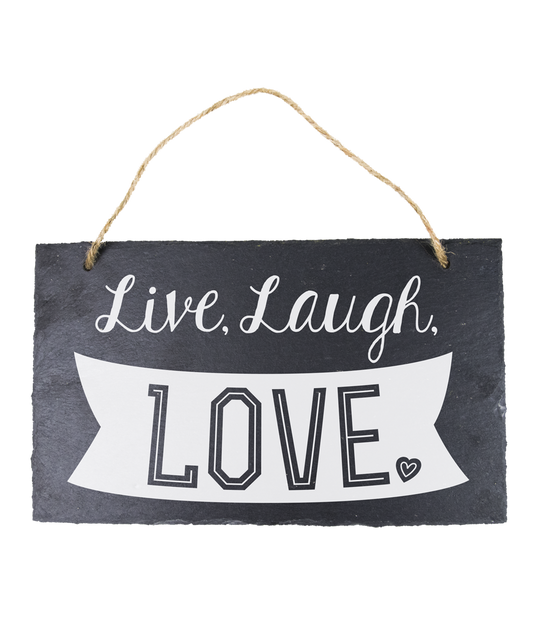 23 Leisteen bord Live Laugh Love