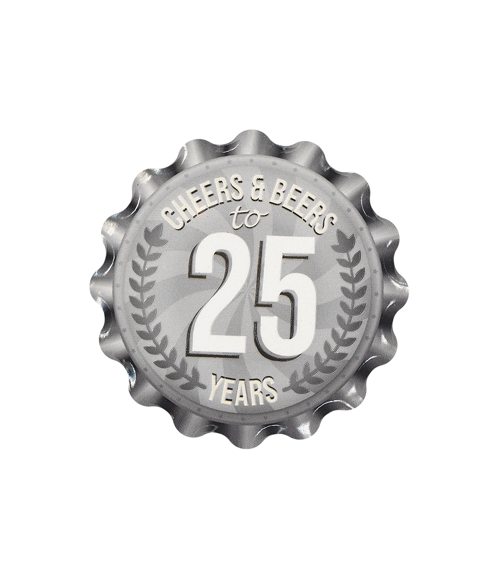 Onderzetter 25 jaar