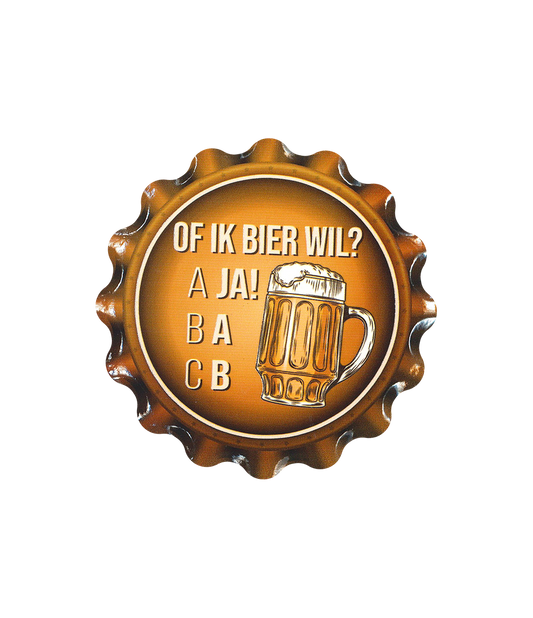 Onderzetter Of ik bier wil?