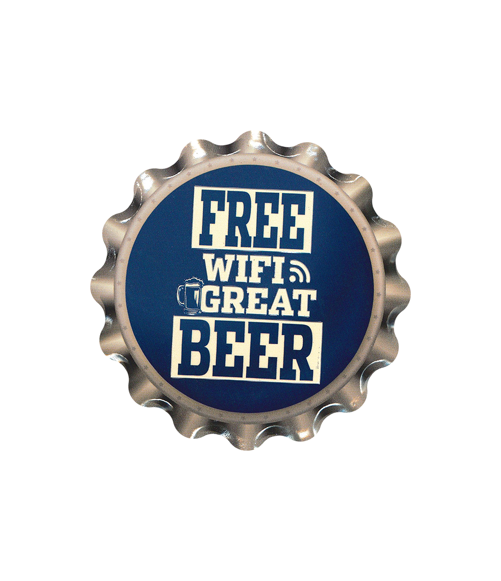 Onderzetter Free Wifi