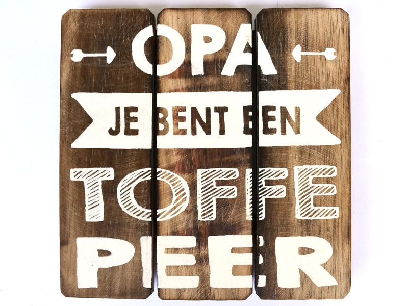 Opa je bent een toffe peer