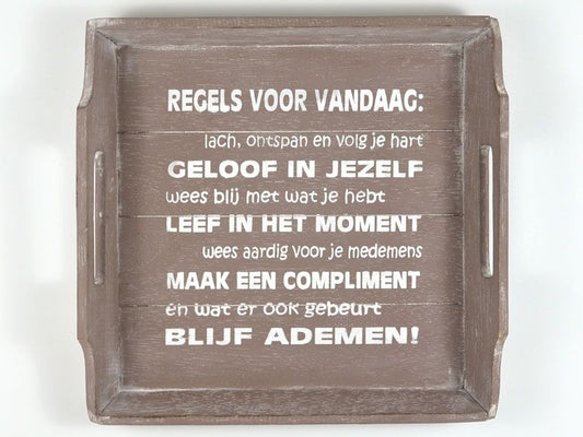 WoodArt Dienblad