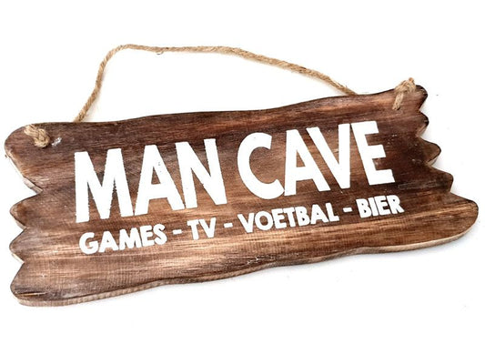 WoodArt tekstbord Man Cave