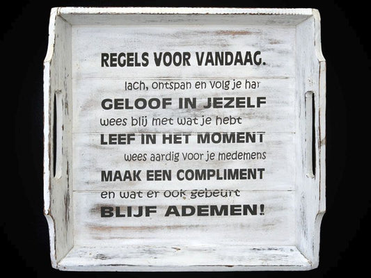 WoodArt Dienblad