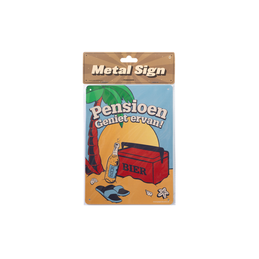 Metal sign bord PENSIOEN